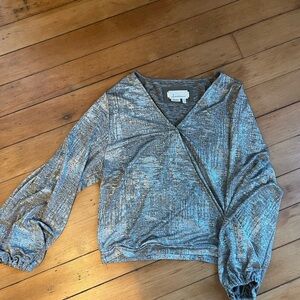 Anthropologie Silver top